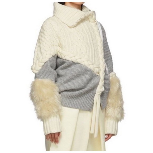 The Shelanna Faux Fur Accent Sweater - Picture 2 of 8